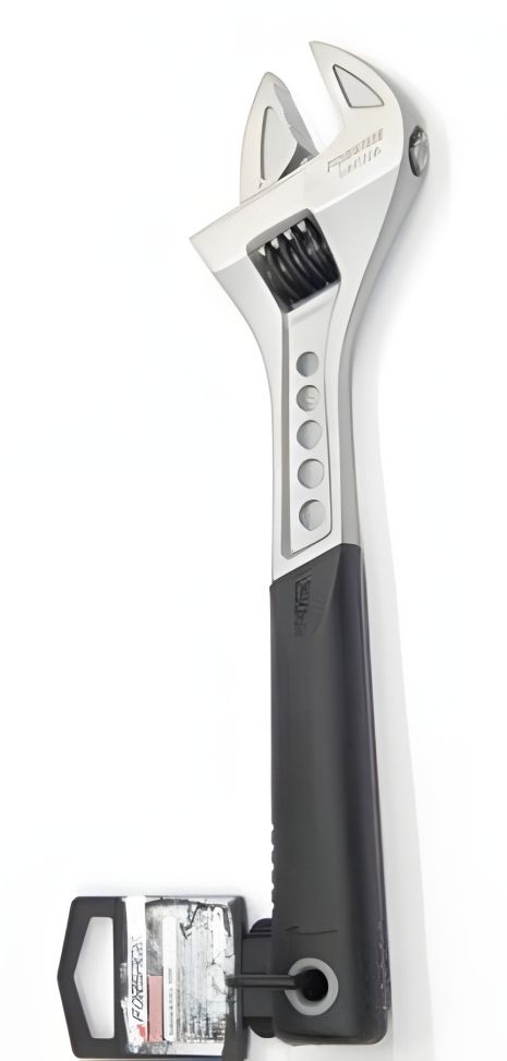 Ключ разводной с резиновой рукояткой Forsage ROCKFORCE, захват 33мм, длина 300мм, F-649300A