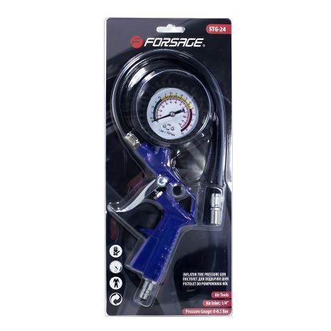 Пістолет для підкачування шин (0-8.5 Bar), у блістері FORSAGE F-STG-24