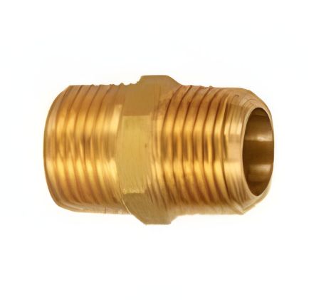 Латунный штуцер с наружной резьбой 3/8" x 1/4" (конус) FORSAGE F-CS-C-011