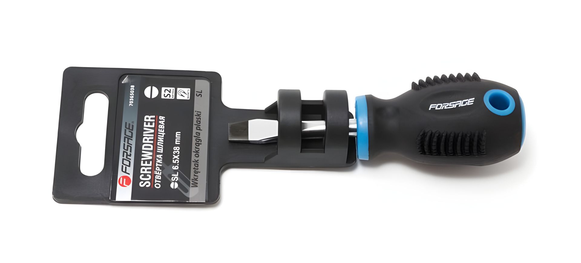 Магнітна викрутка шліцева "Profi" S2 SL5.5х30 мм, Forsage F-70355030 Магнітна викрутка шліцева "Profi" S2 SL5.5х30 мм, Forsage F-70355030