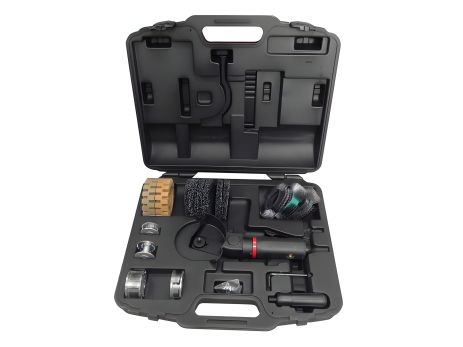 Пневмозачистна машинка кутова багатофункціональна з набором насадок (3500об/хв, 110л/хв), в кейсі FORSAGE F-6903K-N(F-SM-6903K-N)