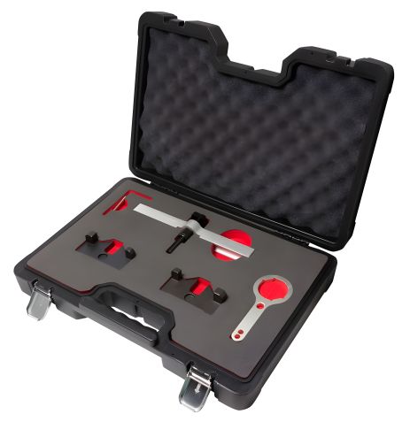 Набір фіксаторів для обслуговування двигунів BMW 5 предметів (N63 N74), в кейсі "Premium" Forsage ROCKFORCE F-908G63D