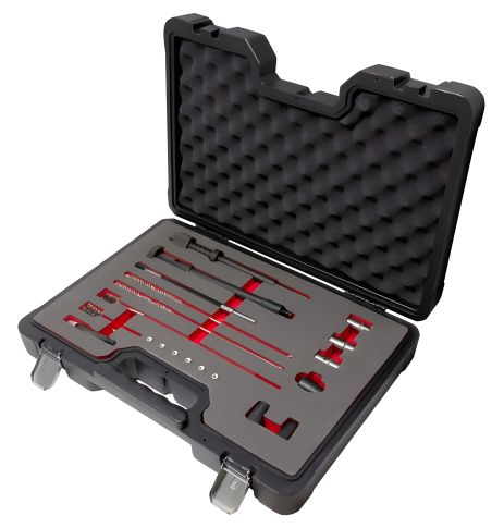 Набір для чищення посадкових місць форсунок та свічок розжарювання 20 предметів (фрези: 17х17мм-2шт, 15х19мм) в кейсі "Premium" Forsage WMC TOOLS F-921G2BD