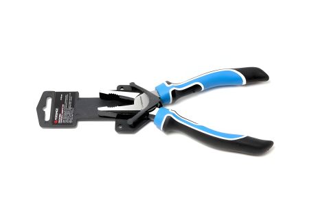 Комбинированные плоскогубцы с возвратной пружиной 180 мм Profi на держателе пластиковом Forsage ROCKFORCE F-611180 (New Profi)