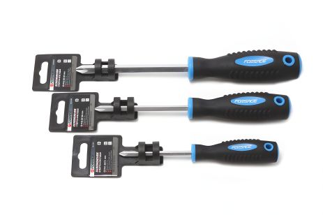 Магнітна хрестова викрутка "Profi" S2 PH2.0х125мм, у пластиковому тримачі FORSAGE F-70120125