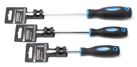 Магнитная шлицевая отвертка "Profi" S2 SL5.5х75мм, FORSAGE F-70155075