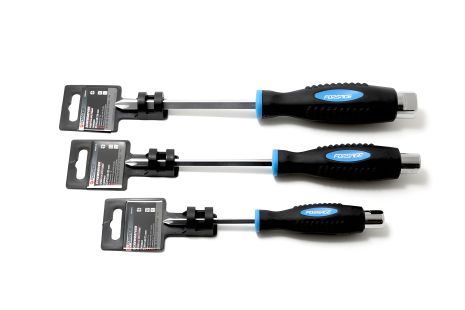 Крестовая силовая отвертка магнитная под ключ PH1.0х75мм Profi, FORSAGE F-7021075