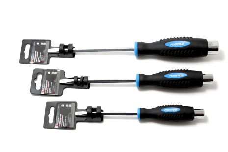 Магнітна силова викрутка шліцева під ключ "Profi" S2 SL6.5х125мм, на пластиковому утримувачі FORSAGE F-70265125