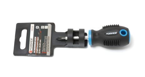 Магнитная крестовая отвертка "Profi" S2 PH1.0x40мм на держателе FORSAGE F-7031040