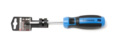 Магнітна хрестова викрутка PH2х100мм на пластиковому утримувачі FORSAGE F-7111002