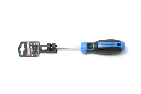 Отвертка шлицевая магнитная SL6х200мм, на пластиковом держателе FORSAGE F-7132006