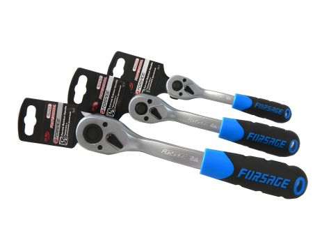 Трещотка реверсивная с резиновой ручкой 3/8" (72зуб., L-200мм)на пластиковом держателе FORSAGE F-802322 Трещотка реверсивная с резиновой ручкой 3/8" (72зуб., L-200мм)на пластиковом держателе FORSAGE F-802322