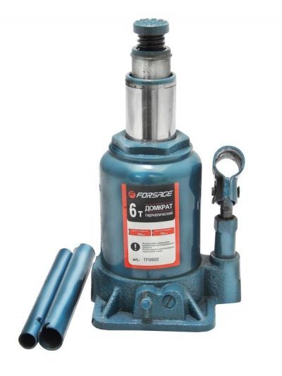 Домкрат пляшковий з двома штоками, 6 т Forsage F-TF0602(06060) Домкрат пляшковий з двома штоками, 6 т Forsage F-TF0602(06060)