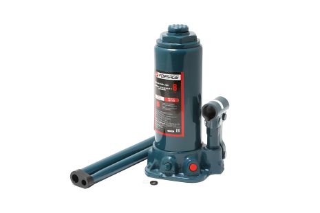 Пляшковий домкрат 8 т із клапаном (h min 230мм, h max 457мм) FORSAGE F-T90804