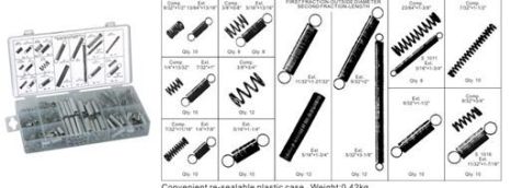Пружины на сжатие и растяжение, 200 предметов FORSAGE F-841