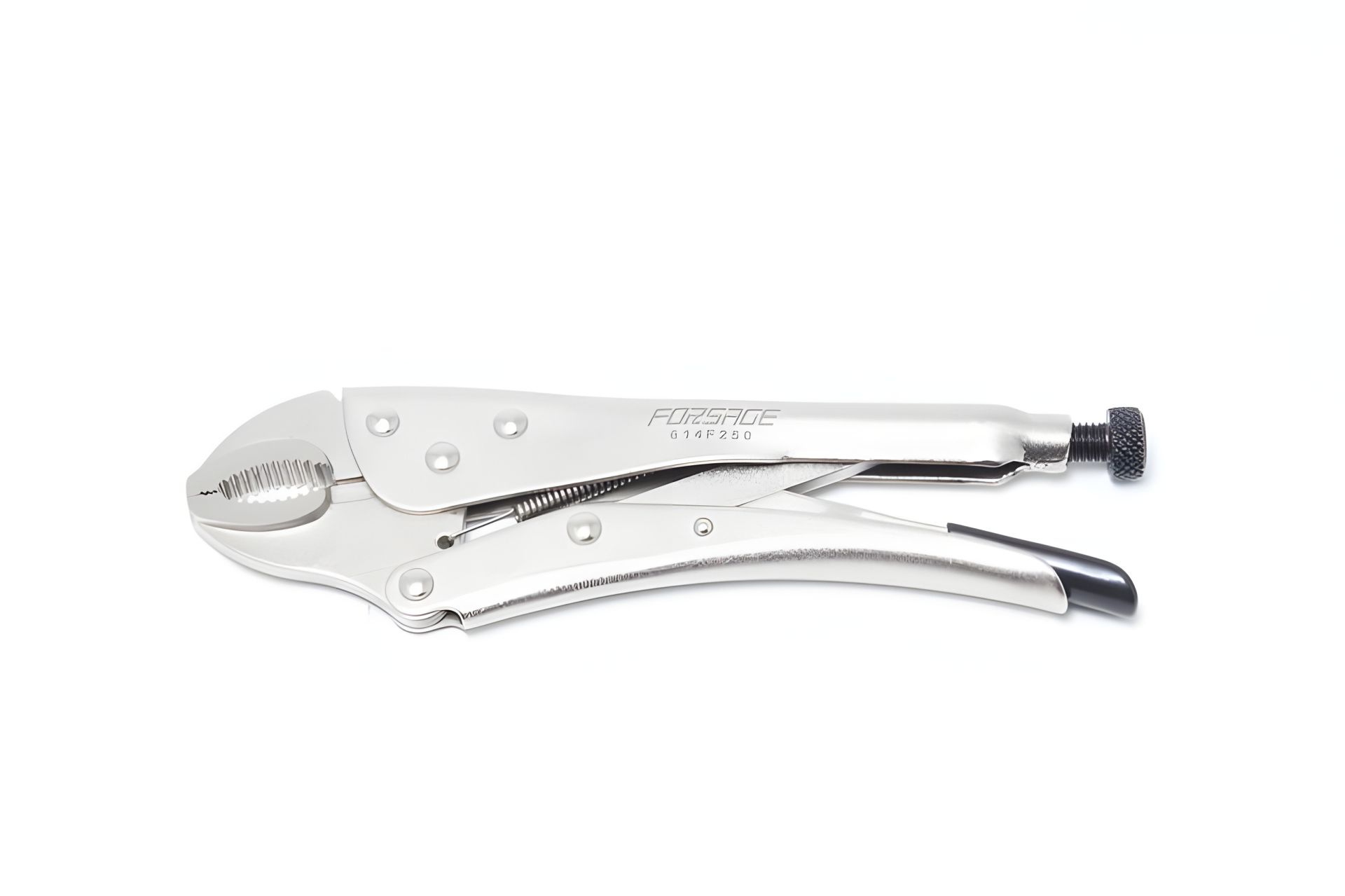 Кліщі з фіксатором і овальними губками 250мм Forsage ROCKFORCE F-614F250 Кліщі з фіксатором і овальними губками 250мм Forsage ROCKFORCE F-614F250