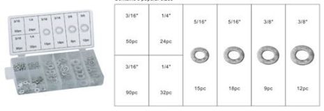Гроверы и шайбы, 250 предметов FORSAGE F-859