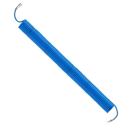 Шланг спиральный полиуретановый 6,5×10 мм, 20 м, с быстроразъемными соединениями INTERTOOL PT-1713