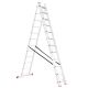 Лестница алюминиевая 3‑секционная универсальная раскладная, 3×12 ступ., 7,89 м, 150 кг INTERTOOL LT-0312 Лестница алюминиевая 3‑секционная универсальная раскладная, 3×12 ступ., 7,89 м, 150 кг INTERTOOL LT-0312