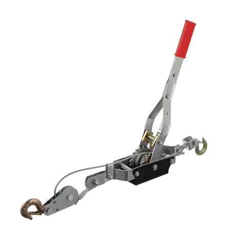 Рычажная лебедка, тяговое усилие 4 т, трос 2,50 м × 5,5 мм, рабочая длина 1,2 м, INTERTOOL GT1444