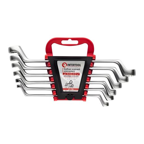 Набор накидных ключей INTERTOOL (6 шт., 6-17 мм, Cr-V, HT-1101) Набор накидных ключей INTERTOOL (6 шт., 6-17 мм, Cr-V, HT-1101)