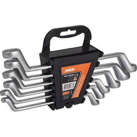 Набір ключів накидних CrV 6 шт. Miol 51-756