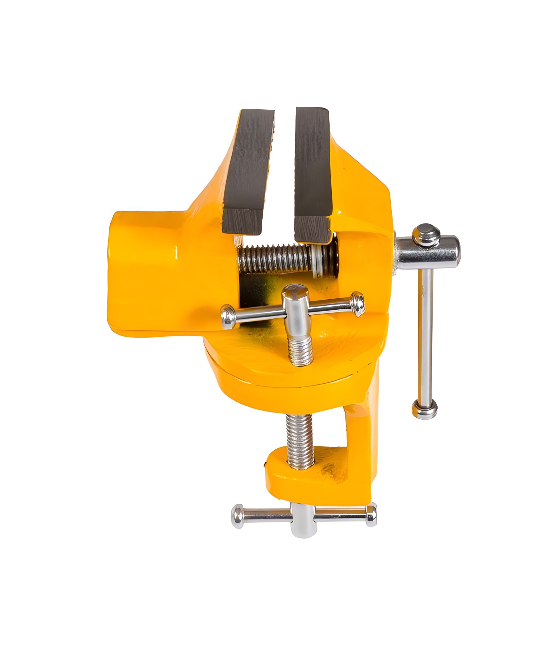 Поворотні слюсарні тиски 60 мм з кріпленням на струбціні від MASTERTOOL 07-0202 Поворотні слюсарні тиски 60 мм з кріпленням на струбціні від MASTERTOOL 07-0202