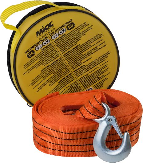 Трос буксирувальний 3 т MIOL 80-705 Трос буксирувальний 3 т MIOL 80-705
