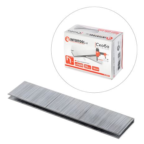 Скоби для степлера PT-1612 30×5,7(5,8) мм, INTERTOOL PT-8330 - 5000 шт Скоби для степлера PT-1612 30×5,7(5,8) мм, INTERTOOL PT-8330 - 5000 шт