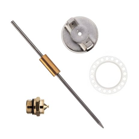 Комплект форсунки 1,3 мм для краскопультов HP PT-0204, PT-0205, PT-0210, PT-0211 (форсунка, воздушная головка, игла) INTERTOOL PT-2003 Комплект форсунки 1,3 мм для краскопультов HP PT-0204, PT-0205, PT-0210, PT-0211 (форсунка, воздушная головка, игла) INTERTOOL PT-2003