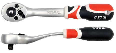 Трещотка 72 зубца, 1/4", длина 155 мм, Yato YT-0730