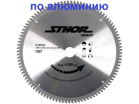 Пильный диск для алюминия 300х30х100 зубьев Vorel 08855 Пильный диск для алюминия 300х30х100 зубьев Vorel 08855