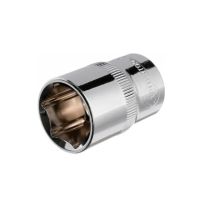 Головка шестигранна 1/2", 19×38 мм, Cr-V, STORM INTERTOOL ET-0019