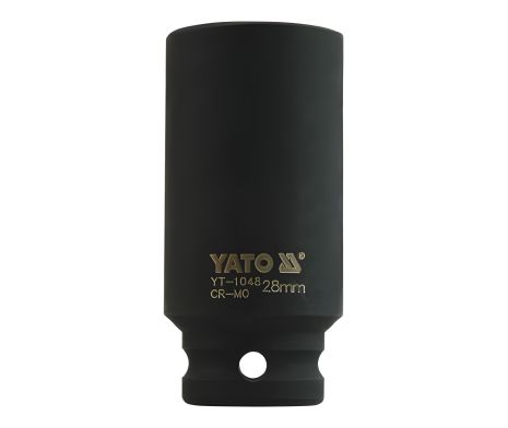 Удлиненная ударная головка 1/2" 28 мм шестигранная Yato YT-1048 Удлиненная ударная головка 1/2" 28 мм шестигранная Yato YT-1048