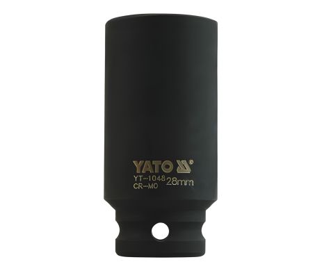 Удлиненная ударная головка 1/2" 28 мм шестигранная Yato YT-1048