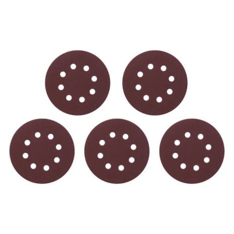 Наждачный круг на липучке с отверстиями 125 мм, бумага класс С, плотность 140 г/м², К180, 5 шт. INTERTOOL BT-0589 Наждачный круг на липучке с отверстиями 125 мм, бумага класс С, плотность 140 г/м², К180, 5 шт. INTERTOOL BT-0589