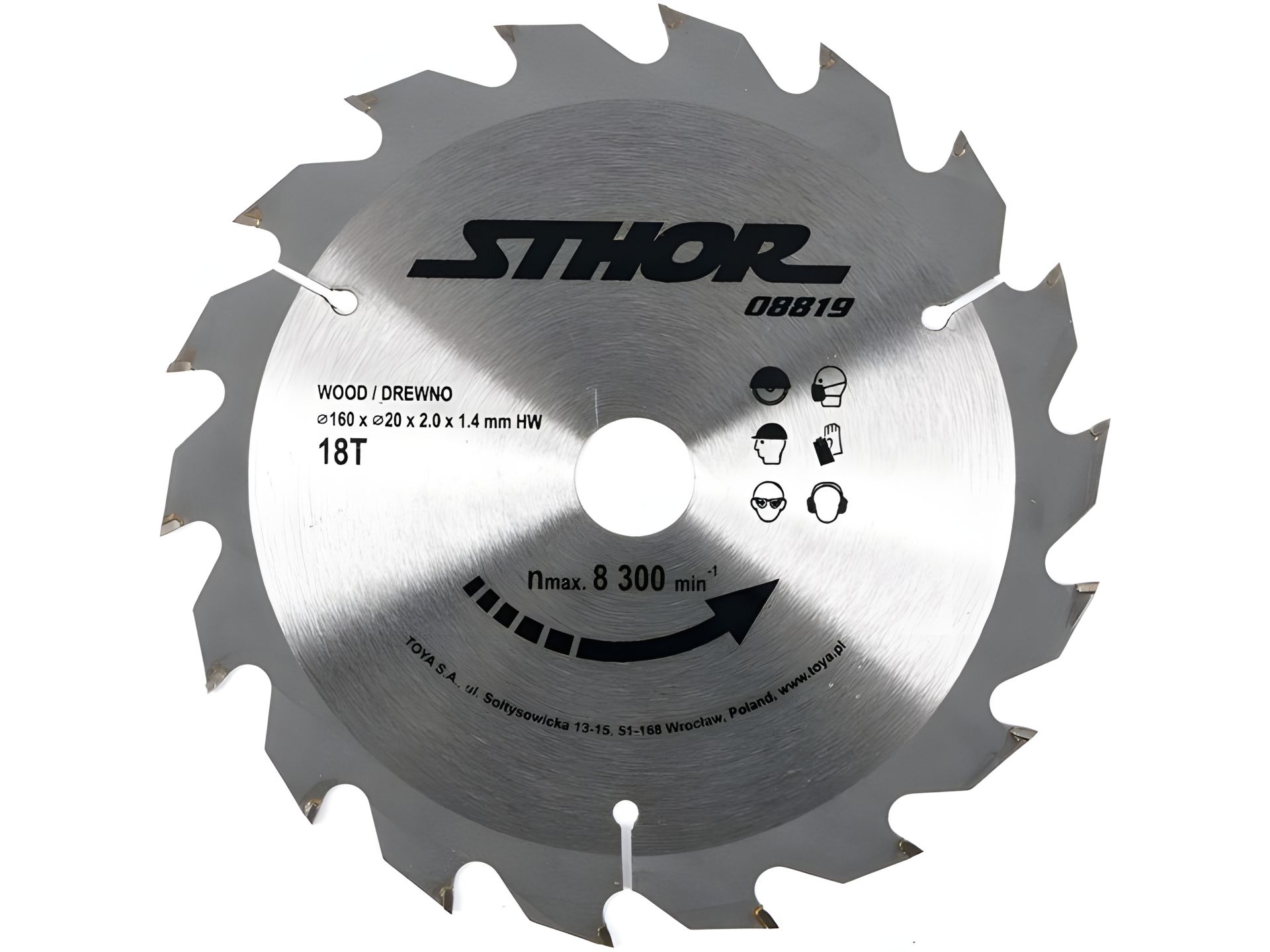 Пиляльний диск для деревини 160х20х18 зубів Vorel 08819 Пиляльний диск для деревини 160х20х18 зубів Vorel 08819