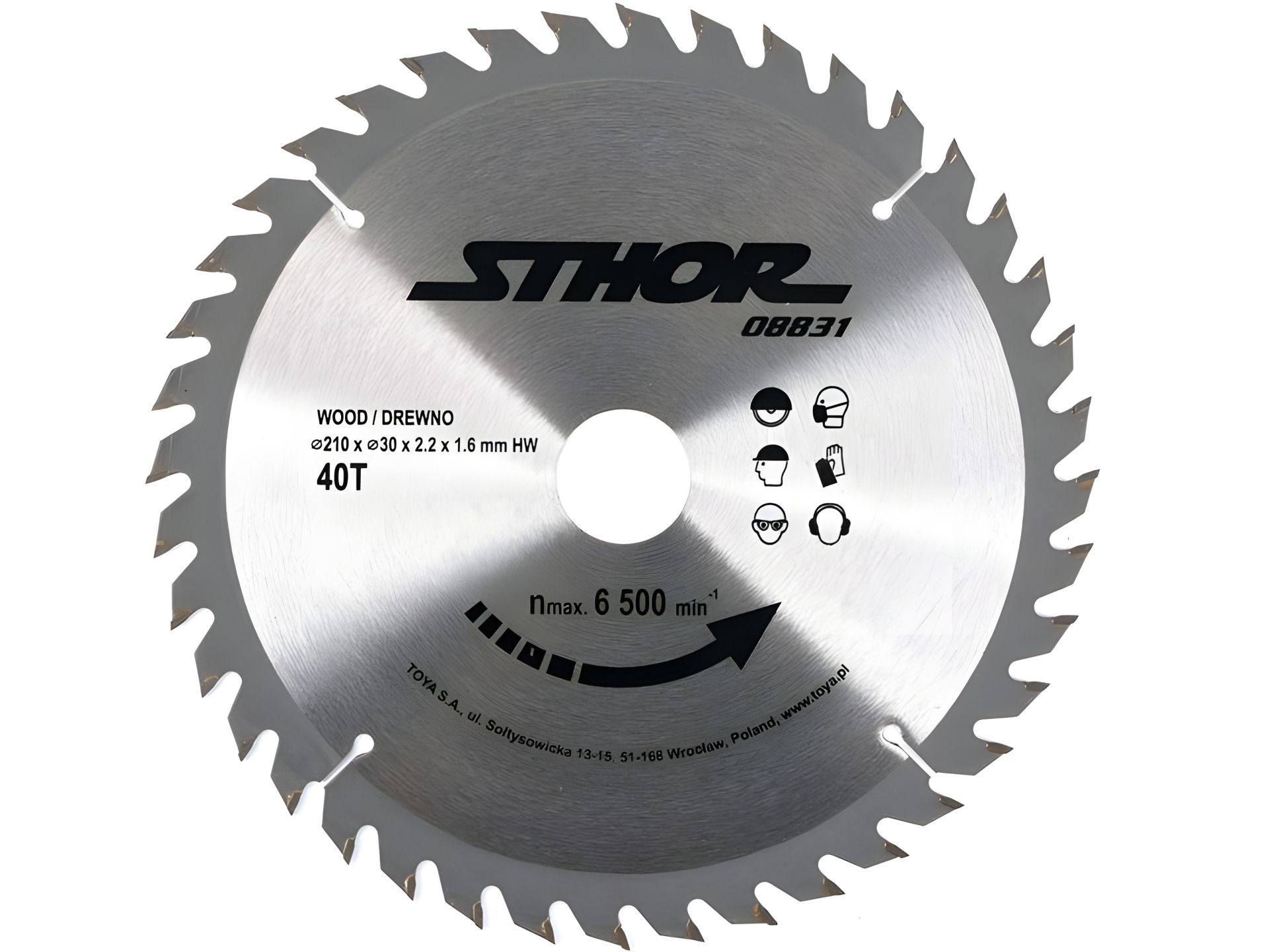 Диск для пиления дерева 210х30х40 зубов Vorel 08831 Диск для пиления дерева 210х30х40 зубов Vorel 08831