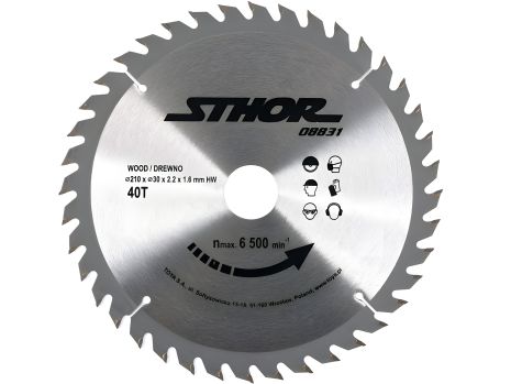 Диск пиляльний по дереву 210х30х40зубів Vorel 08831 Диск пиляльний по дереву 210х30х40зубів Vorel 08831