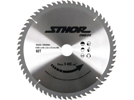 Деревянный пильный диск 250х30х60 зубов Vorel 08835 Деревянный пильный диск 250х30х60 зубов Vorel 08835