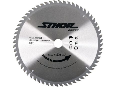 Пильный диск по дереву 300х30х60зубов Vorel 08838 Пильный диск по дереву 300х30х60зубов Vorel 08838