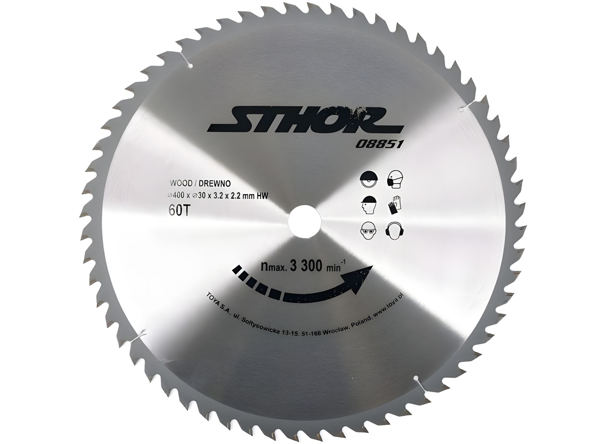 Пильный диск по дереву 400х30х60 зубов Vorel 08851 Пильный диск по дереву 400х30х60 зубов Vorel 08851