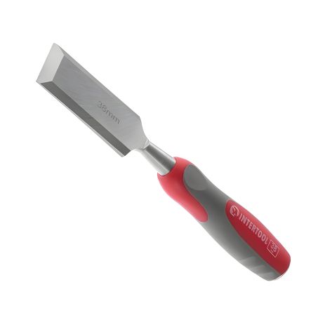 Стамеска 38мм, Cr-V, с двухкомпонентной рукояткой INTERTOOL HT-3538