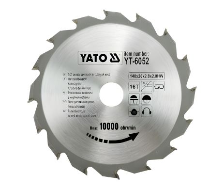 Диск пильный твер. сплав 140х20х2.8х2 Yato YT-6052