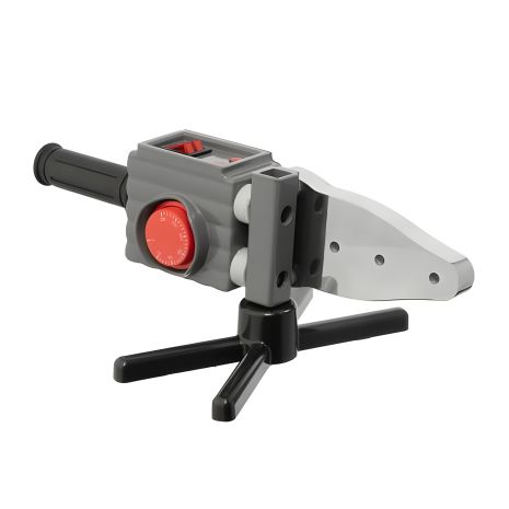 Паяльник для труб з металевим кейсом, 0,85/1,85 кВт, 0-300°C, насадки 20, 25, 32, 40, 50, 63 мм INTERTOOL RT-2112