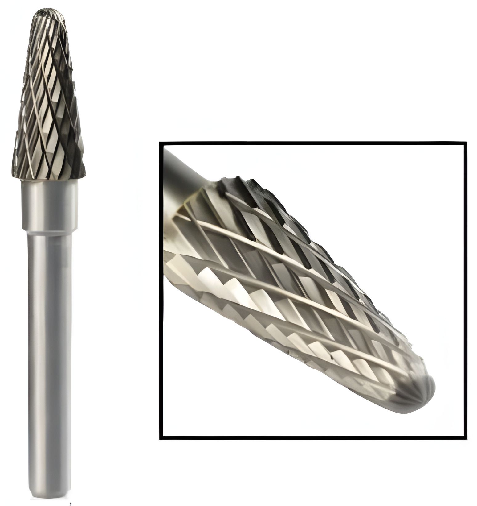 Шарошка полуконусная закругленная 8 мм ZHWEI Z-LX08 Шарошка полуконусная закругленная 8 мм ZHWEI Z-LX08