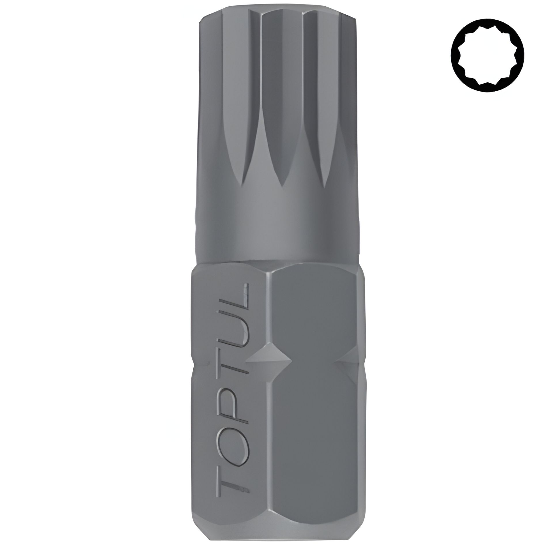 Spline M12 насадка 10 мм L30 мм TOPTUL FSFA1212 Spline M12 насадка 10 мм L30 мм TOPTUL FSFA1212