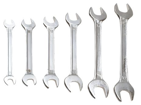 Ключи с открытым зевом, 6-32 мм, набор 12 шт. Top Tools 35D257