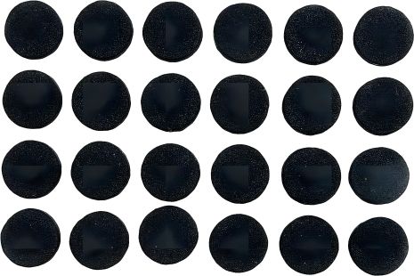 Набор нескользящих протекторов Ø10 мм (черные) Vorel 74816