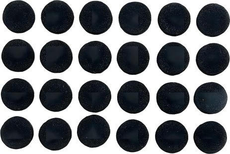 Набір протекторів Ø10 мм (чорні) Vorel 74816